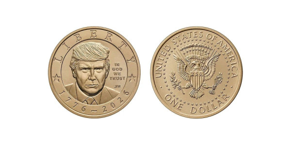 ABŞ-də Donald Trampın təsviri olan 1 dollarlıq qızıl sikkə buraxılacaq