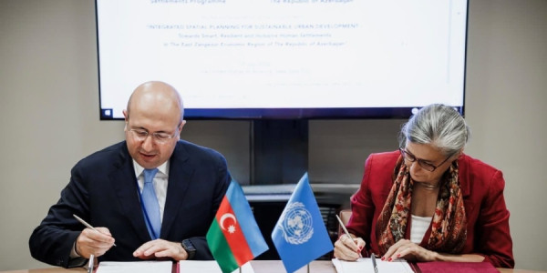 Azərbaycan və UN-Habitat azad edilmiş kəndlərin planlaşdırılması üzrə saziş imzalayıb