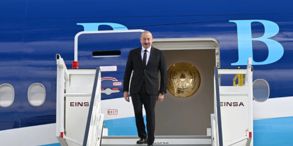 Prezident İlham Əliyev Almaniyaya rəsmi səfərə gəlib