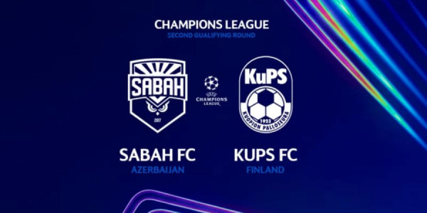 Çempionlar Liqası: "Sabah" - "KuPS" oyunu başlayıb