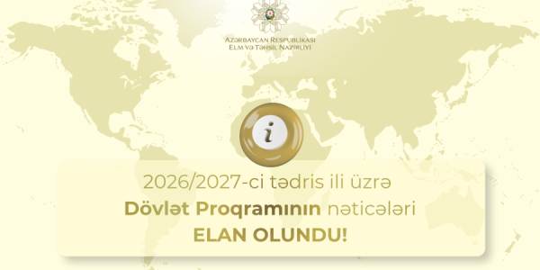 Dövlət Proqramı üzrə təqaüdçülərin siyahısı müəyyən olunub