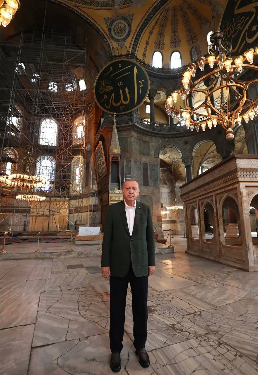 Ərdoğandan Ayasofiya ilə bağlı sərt mesaj: Əbədi davam edəcək