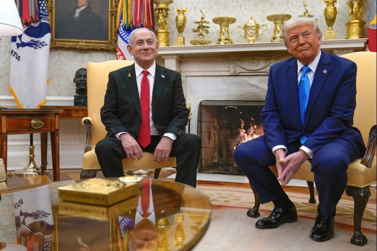 Netanyahu ilə Trampın Ağ Evdə görüşü başlayıb