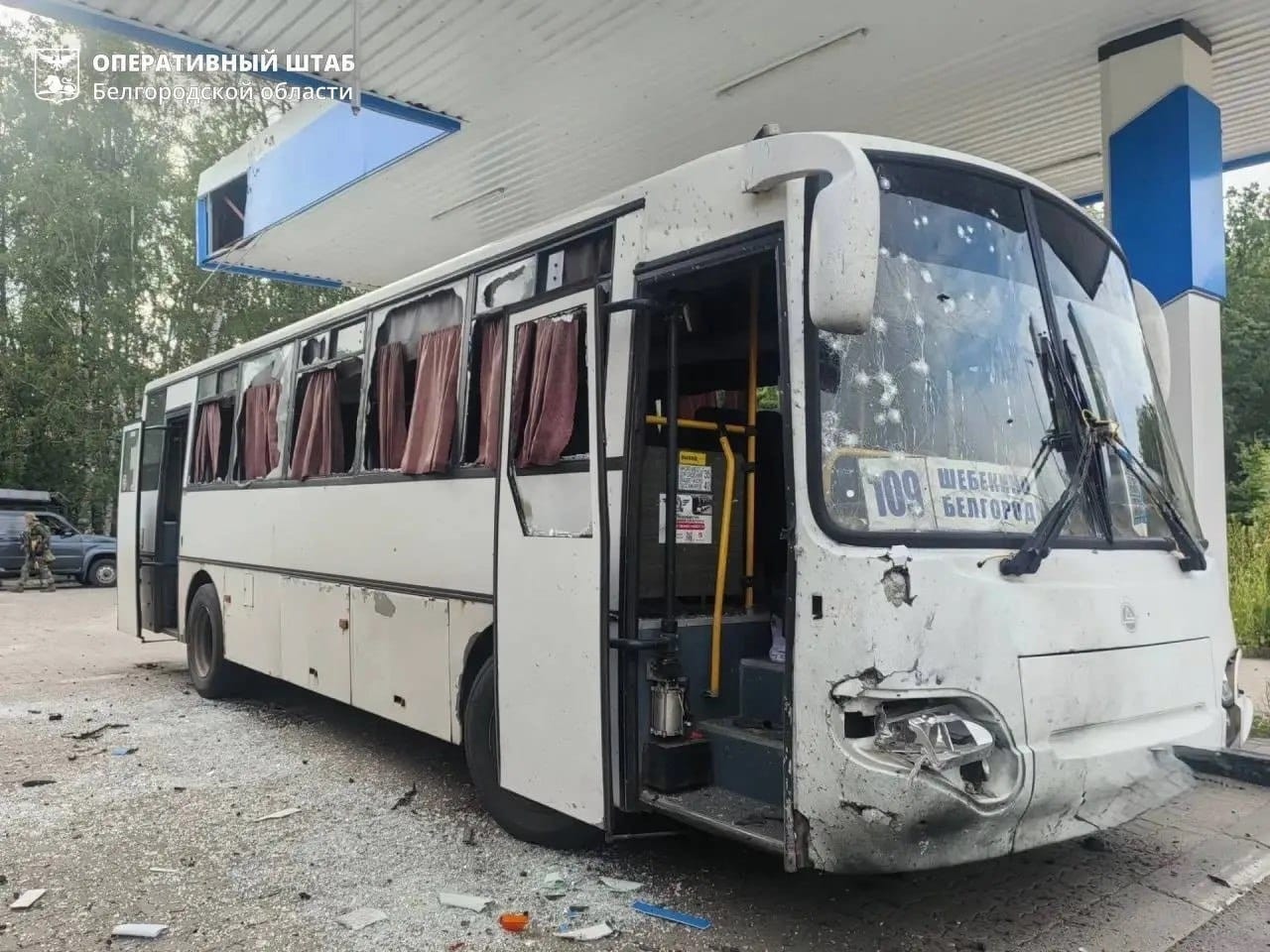 Belqorodda sərnişin avtobusuna hücum: 19 nəfər yaralandı