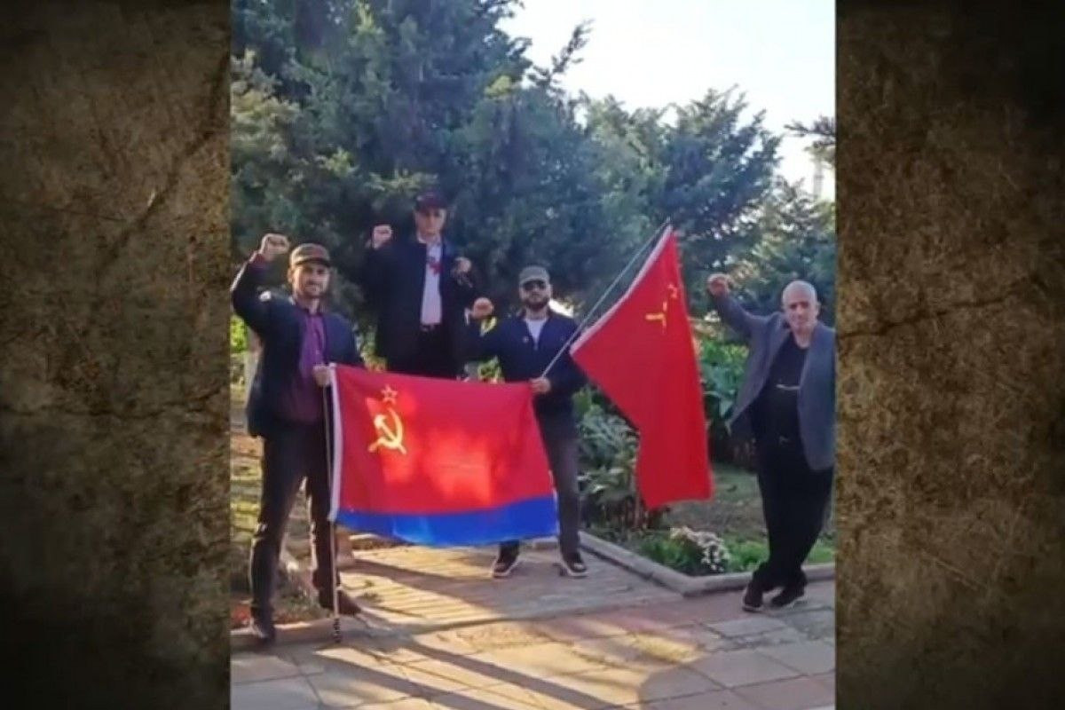 Bakıda SSRİ bayrağı ilə yürüşə cəhd edənlərə hökm oxunub