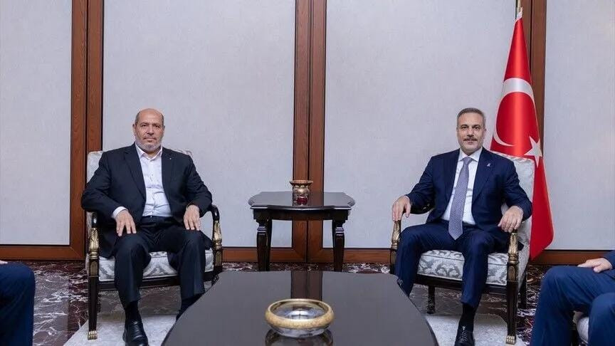 Türkiyənin XİN başçısı HƏMAS-ın yeni siyasi büro rəhbəri ilə görüşüb