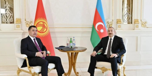 Azərbaycan və Qırğızıstan prezidentləri mətbuata bəyanatlarla çıxış edirlər
