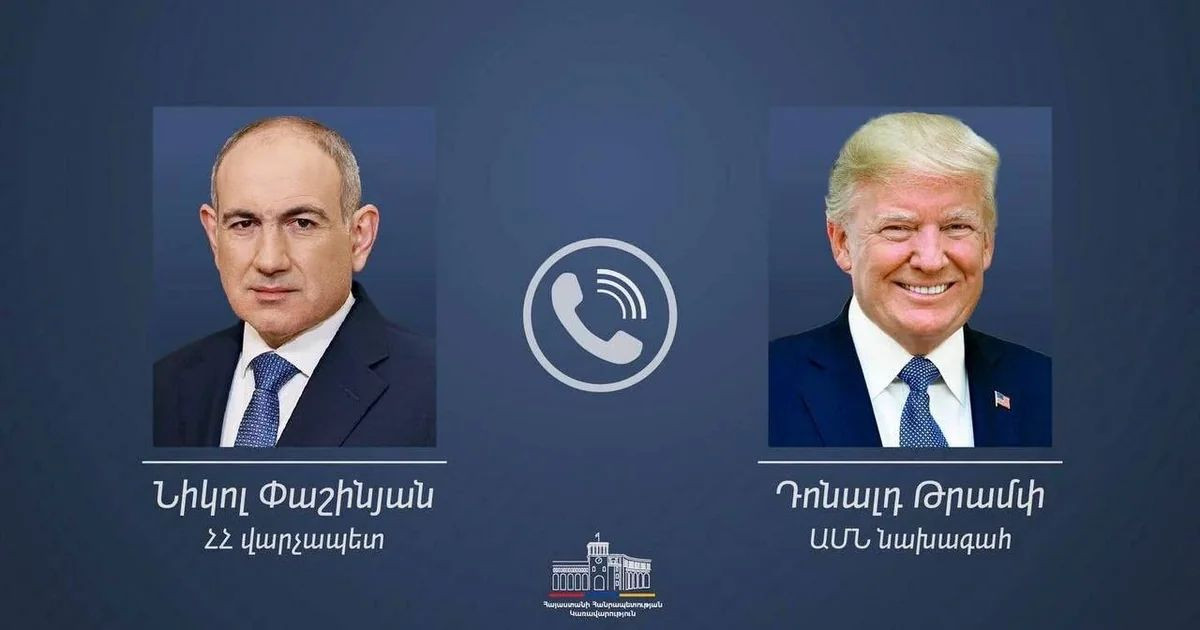 Paşinyan və Tramp TRIPP layihəsinin icrasının cari vəziyyətini müzakirə ediblər