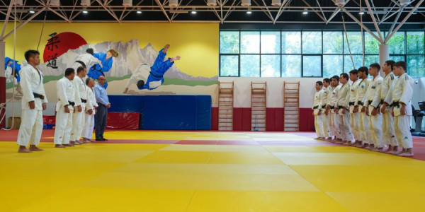 Dünya çempionatında iştirak edəcək Azərbaycanın yeniyetmə cüdoçuları ilə görüş keçirilib