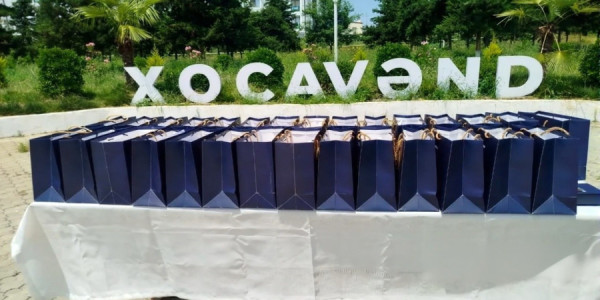 Xocavəndin iki kəndinə 39 ailə köçürülüb, mənzillərin açarları təqdim olunub