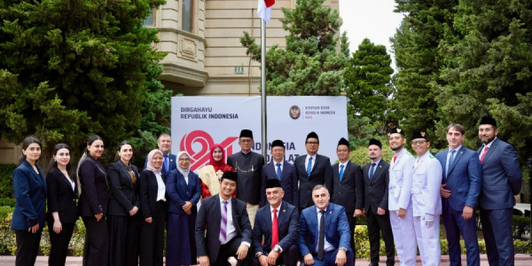 İndoneziya səfirliyi Bakıda ölkənin müstəqilliyinin 81-ci ildönümünü qeyd edib
