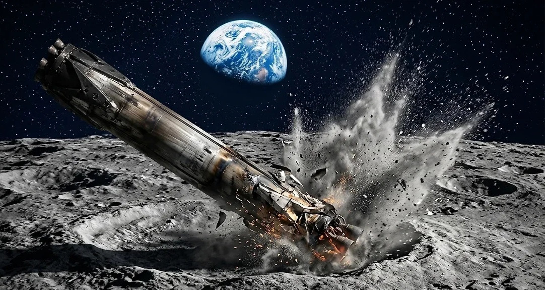 Ayda SpaceX raketinin yaratdığı 18 metrlik kraterin görüntüləri yayımlanıb