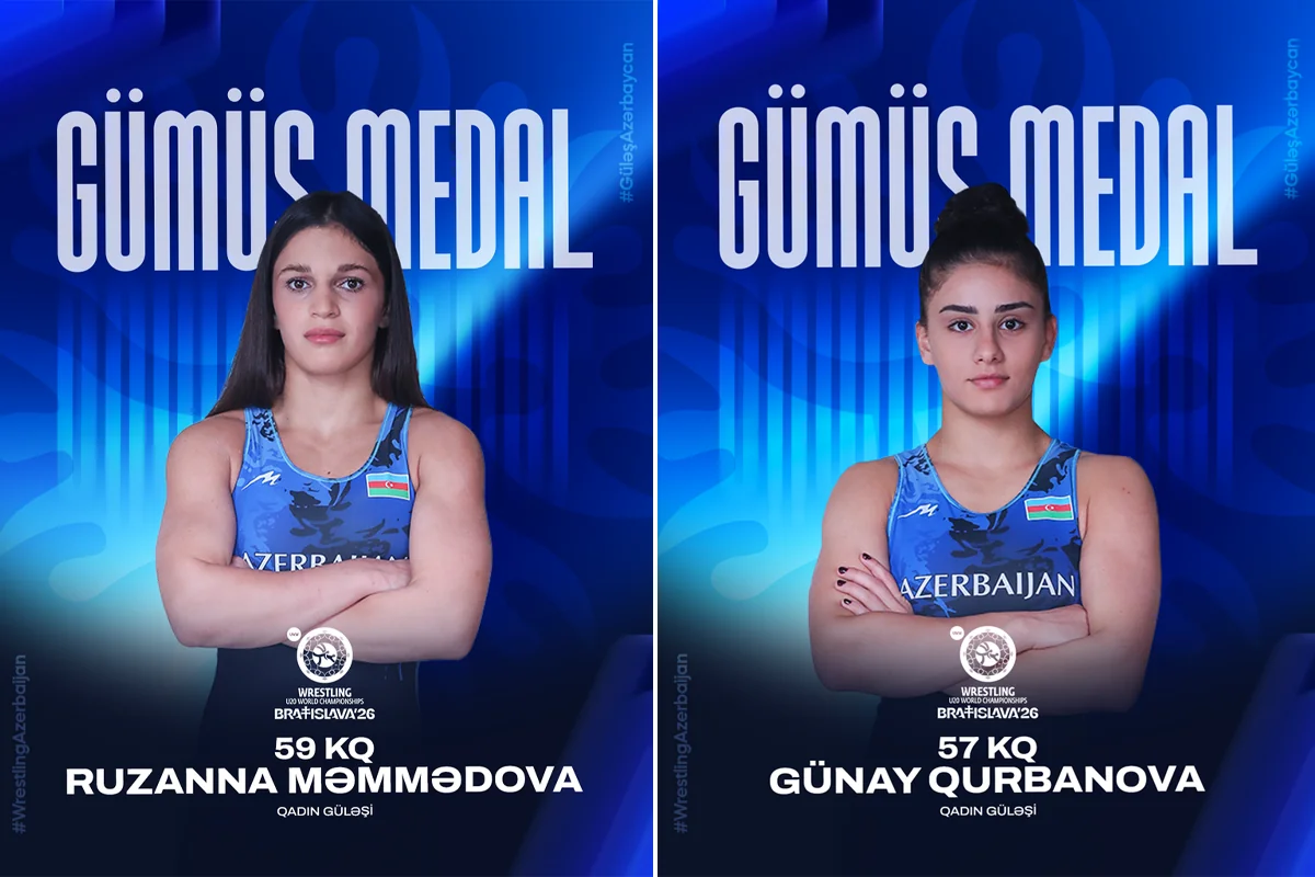 Azərbaycanın iki qadın güləşçisi dünya çempionatında gümüş medal qazanıb
