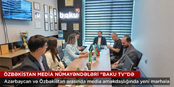 Özbəkistan Milli Teleradio şirkətinin nümayəndə heyəti "Baku TV"də təlim proqramında iştirak edib