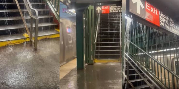 Nyu-York metrosunu sel suları basdı