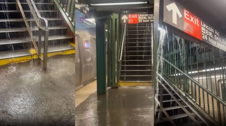 Nyu-York metrosunu sel suları basdı