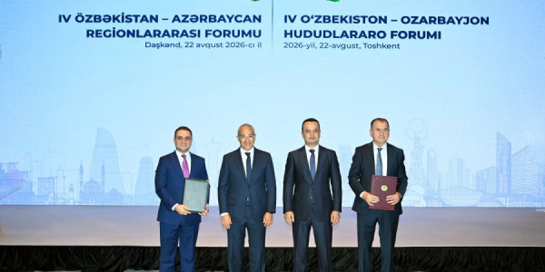 Azərbaycanla Özbəkistan arasında 5 sahədə əməkdaşlığı əhatə edən sənədlər imzalanıb