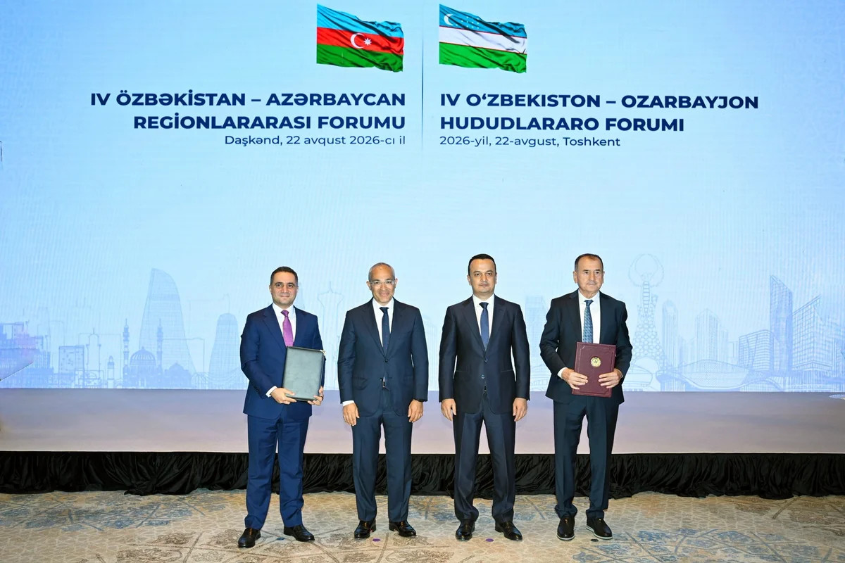 Azərbaycanla Özbəkistan arasında 5 sahədə əməkdaşlığı əhatə edən sənədlər imzalanıb