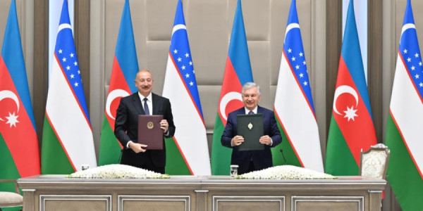 Daşkənddə Azərbaycan və Özbəkistan sənədlərinin imzalanma və mübadiləsi mərasimi olub