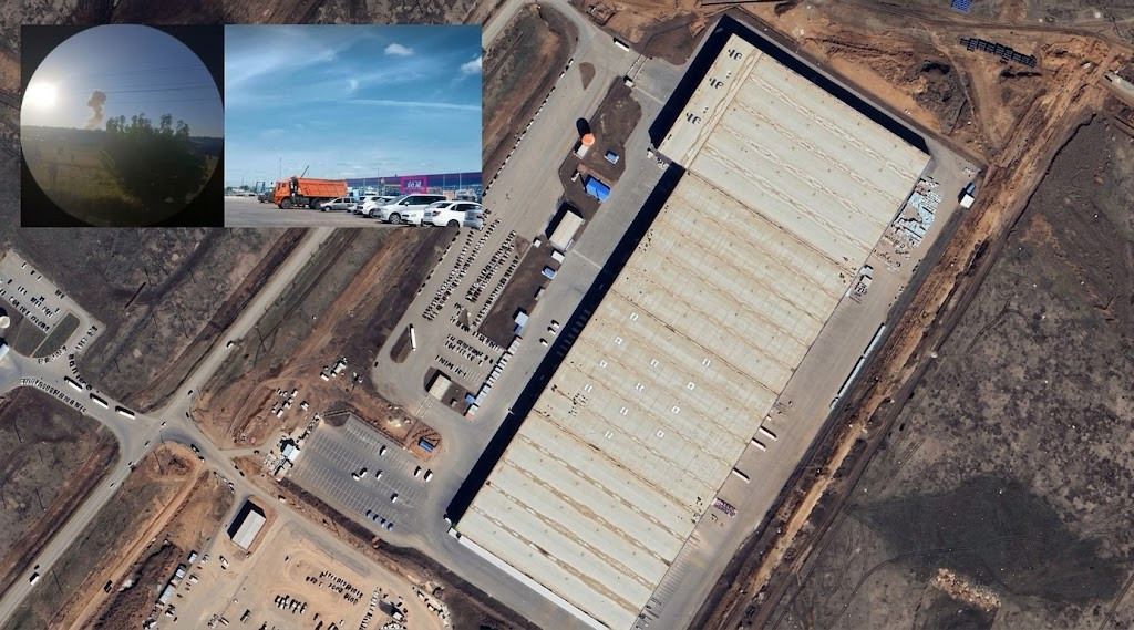 Orenburqda dronlar Ozon-un ən böyük anbarına hücum edib