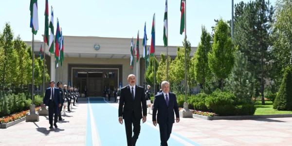 Daşkənddə Prezident İlham Əliyevin rəsmi qarşılanma mərasimi olub