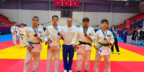Azərbaycan cüdoçuları Türkiyədəki turnirdə 3 qızıl, 1 bürünc medal qazanıblar