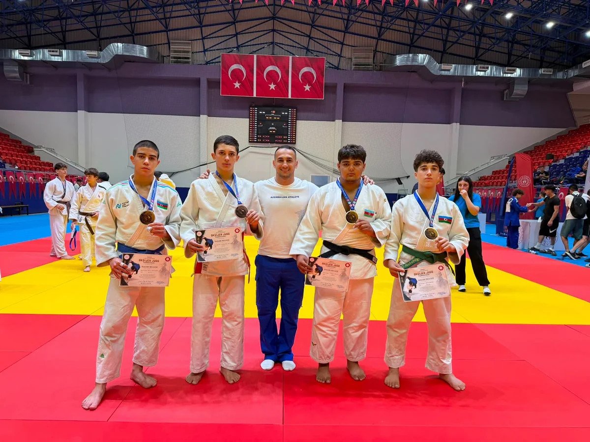 Azərbaycan cüdoçuları Türkiyədəki turnirdə 3 qızıl, 1 bürünc medal qazanıblar