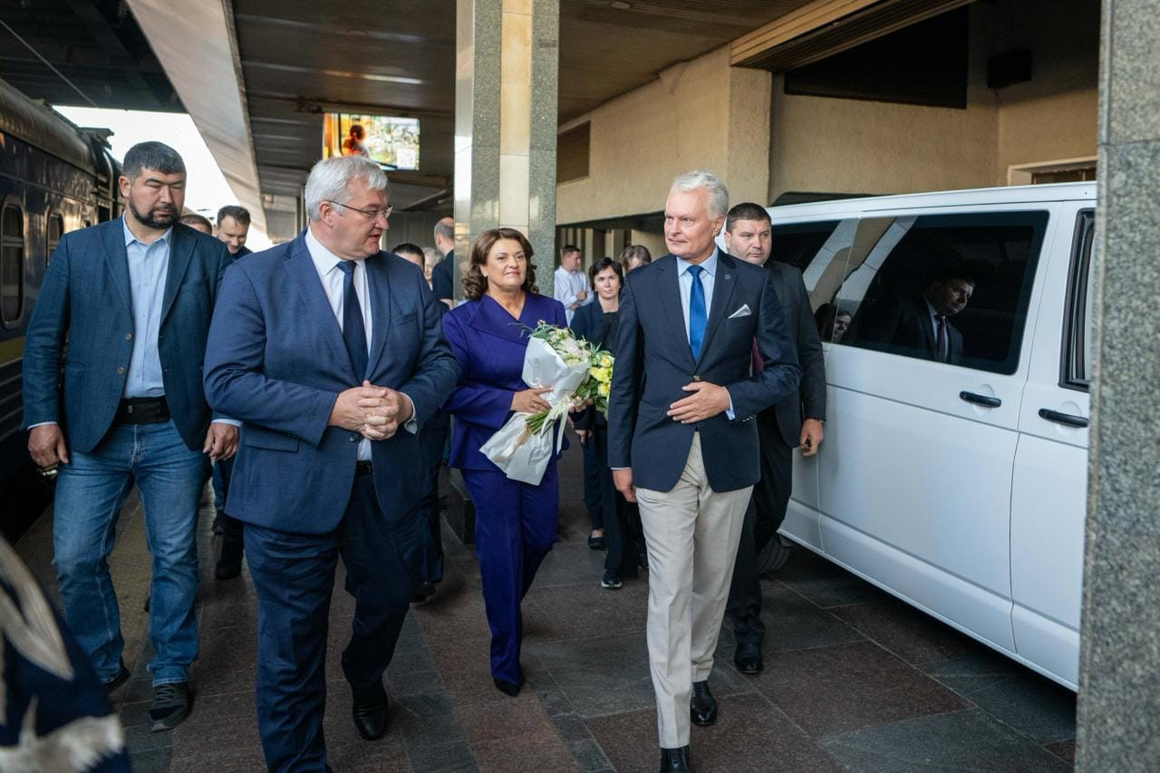 Litva Prezidenti Gitanas Nauseda Ukraynaya gəlib