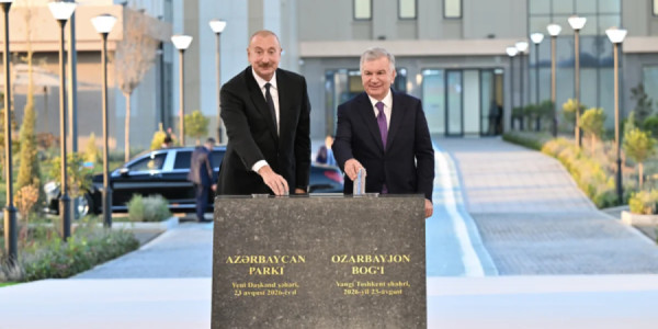 Yeni Daşkənd şəhərində Azərbaycan parkının təməli qoyulub