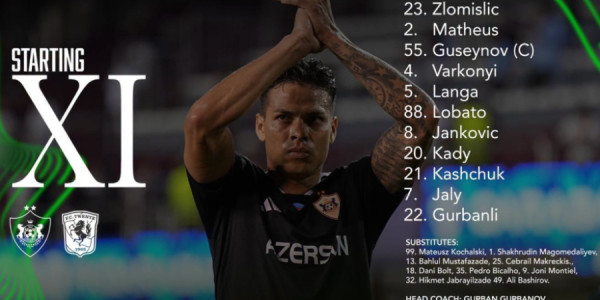 “Qarabağ” və “Tvente”nin start heyətləri açıqlanıb