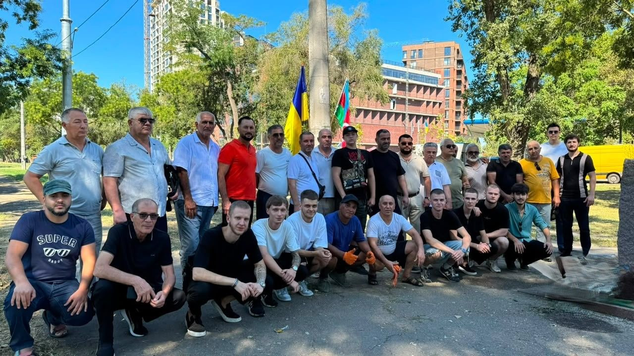 Odessada “Azərbaycan” parkında iməcilik keçirilib