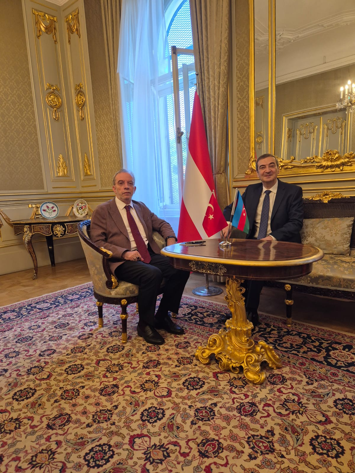 Azərbaycan və Türkiyənin Avstriyadakı səfirləri görüşüb