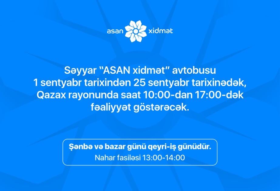 Səyyar “ASAN xidmət” avtobusu Qazaxda
