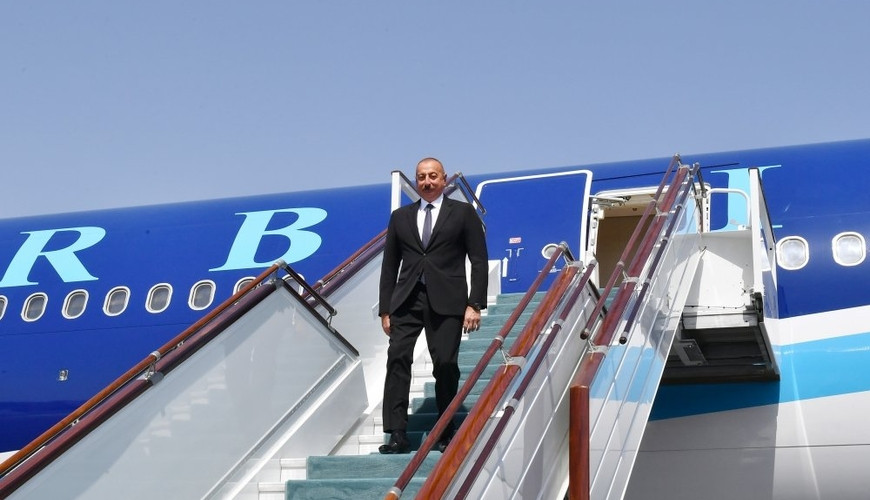 Prezident İlham Əliyevin Qırğızıstan səfəri başladı