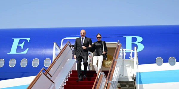 Prezident İlham Əliyevin Qırğızıstan səfəri başladı