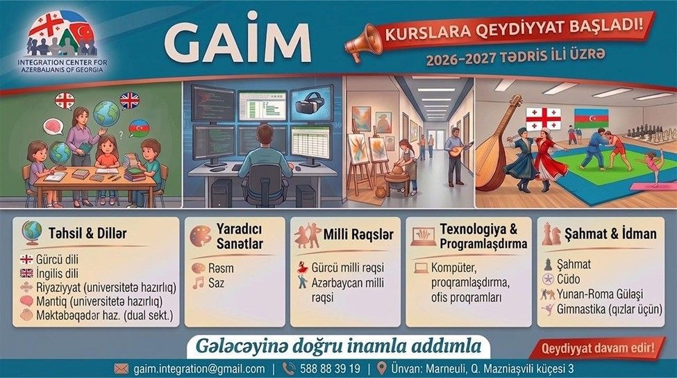 GAİM-də yeni tədris ili üzrə kurslara qeydiyyat başlayıb
