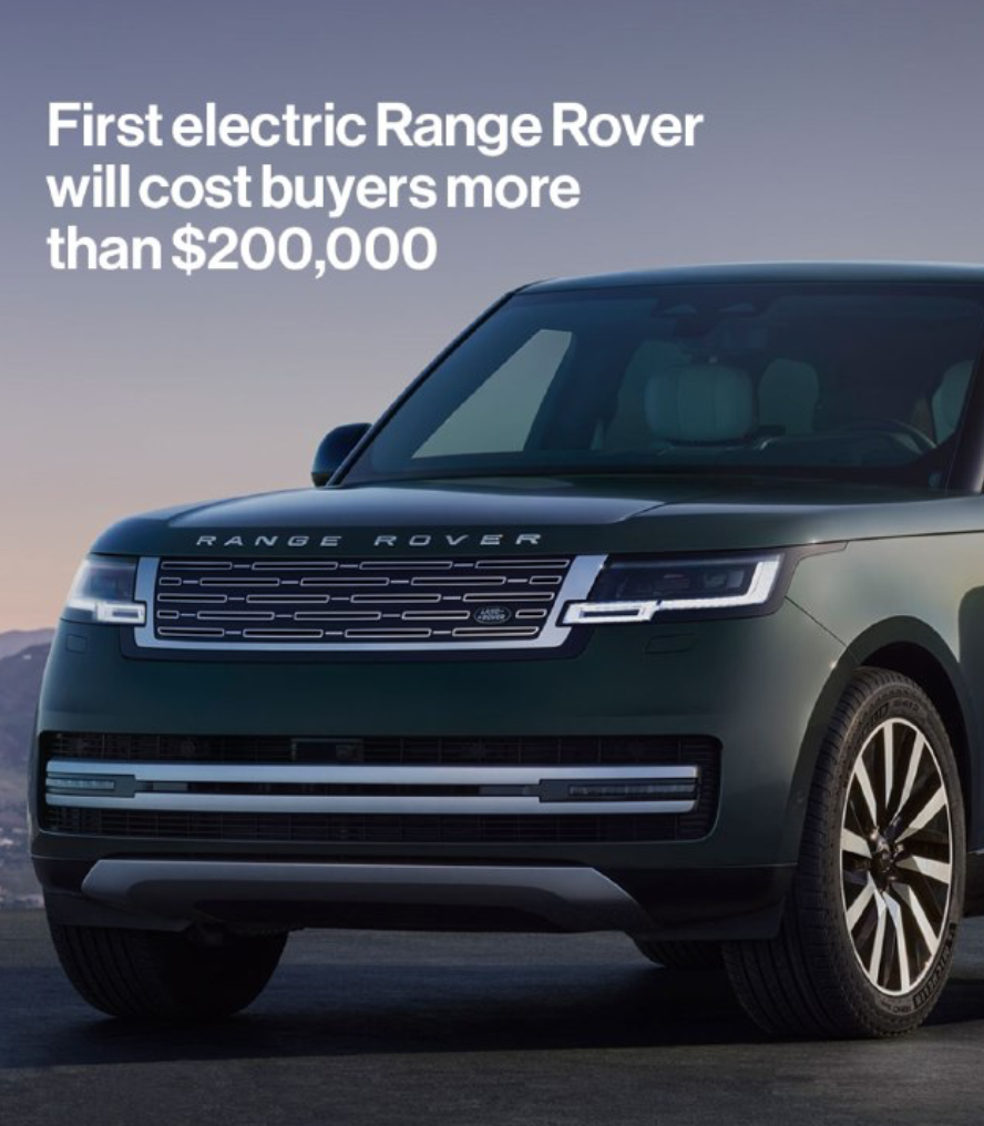Elektrikli Range Rover inanılmaz qiymətlə gəlir