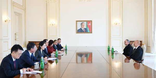 İlham Əliyev Çinin Baş prokurorunu qəbul edib