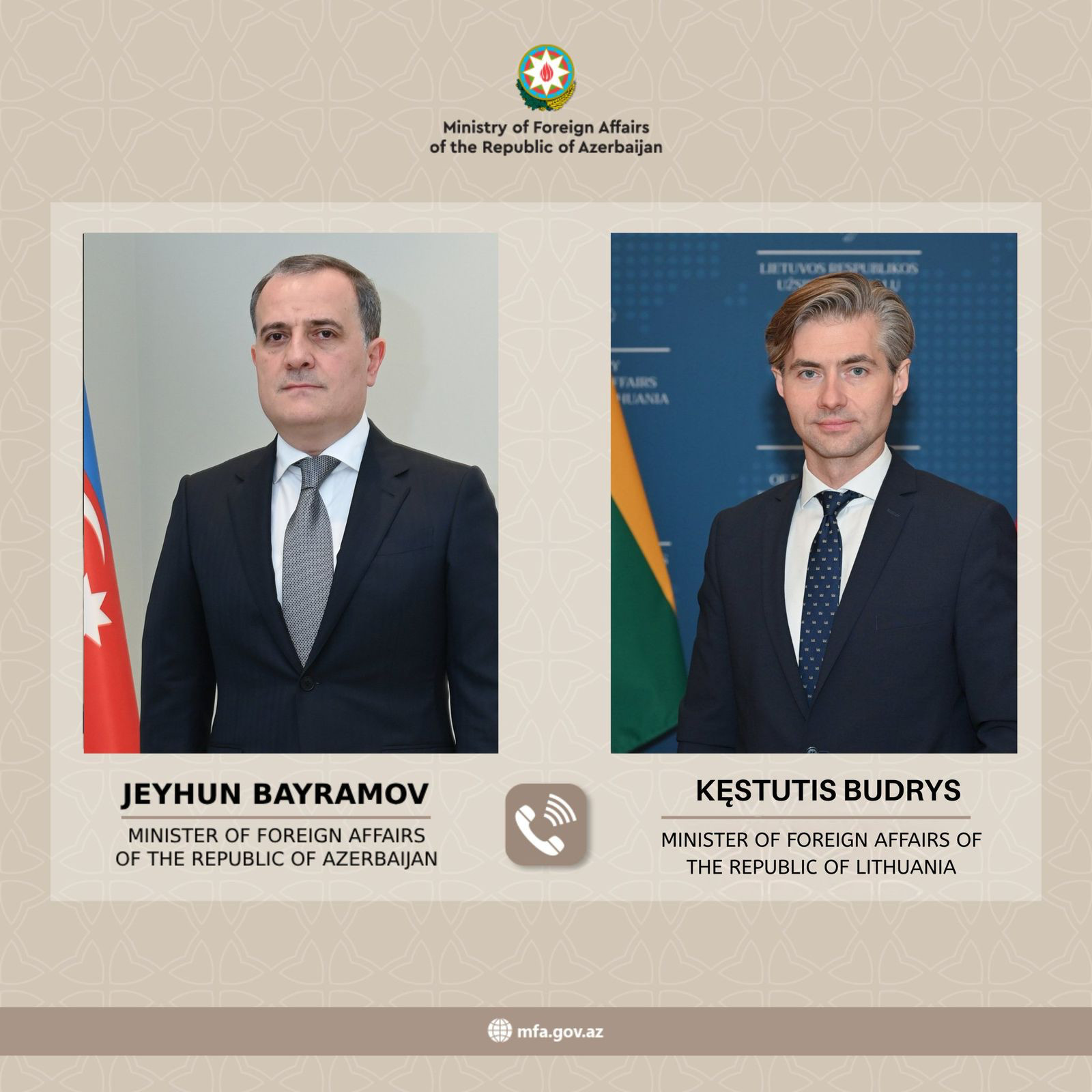 Azərbaycan və Litva arasında regional təhlükəsizlik məsələləri müzakirə edilib