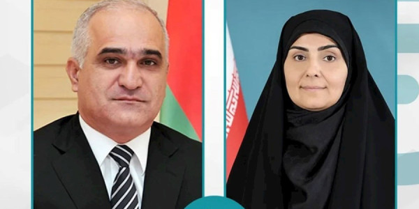 Şahin Mustafayev iranlı nazirlə dəmir yolu tikintisini müzakirə edib