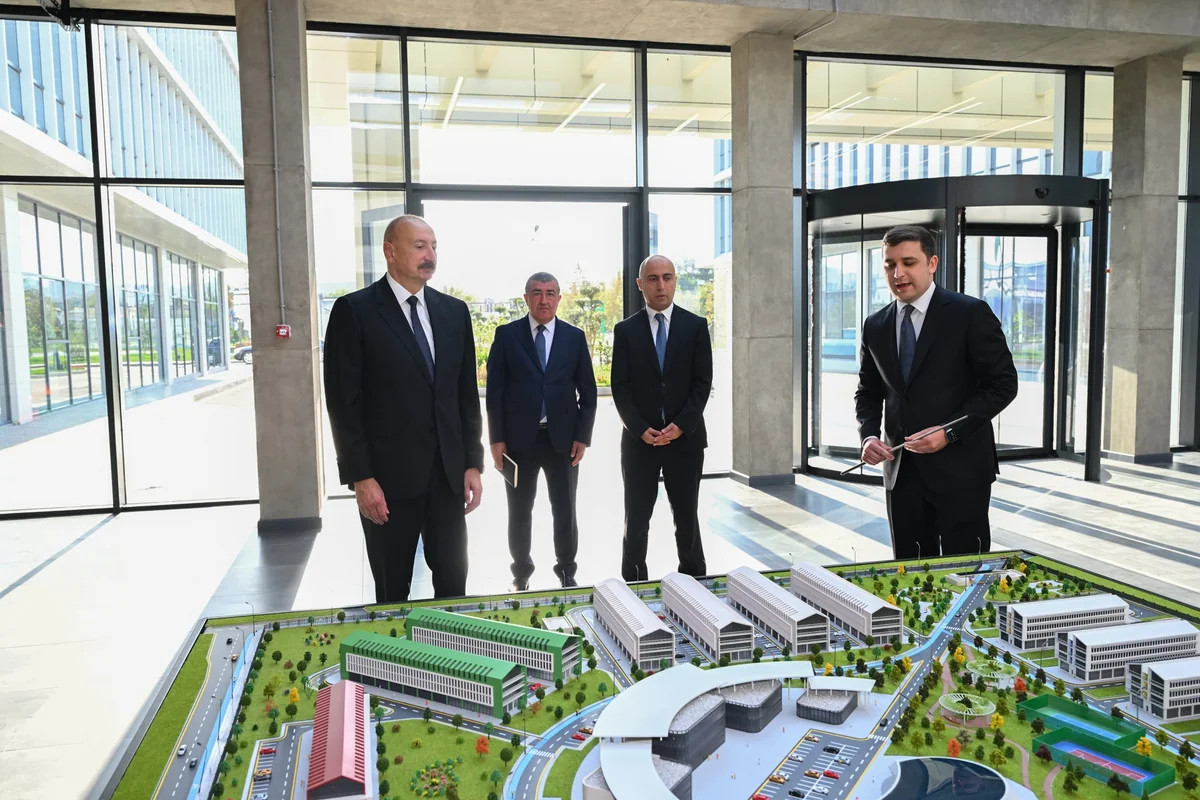 İlham Əliyev "SABAH.city" innovasiya şəhərciyinin birinci mərhələsinin açılışında iştirak edib