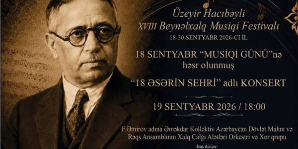 “18 əsərin sehri” - Azərbaycan musiqisindən seçilmiş nümunələr səsləndiriləcək