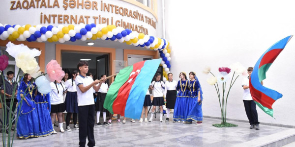 Zaqatalada əsaslı təmir olunan gimnaziyanın açılışı olub