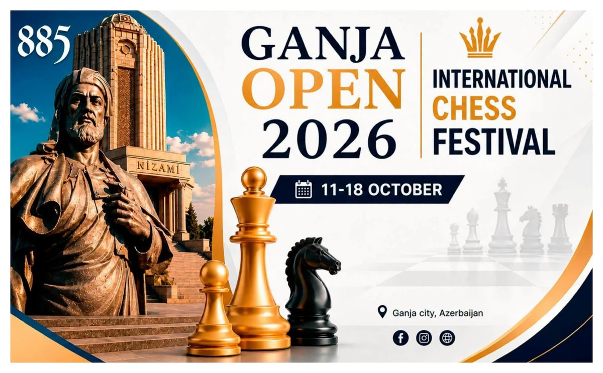 "Gəncə Open-2026" Beynəlxalq Şahmat Festivalının mükafat fondu açıqlanıb