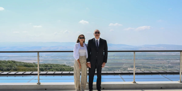 İlham Əliyev Şamaxıda "Meysari Grand Hotel & SPA" kompleksinin açılışını edib