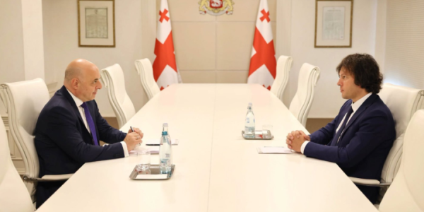 Kobaxidze Gürcüstanın Azərbaycana yeni təyin olunmuş səfiri ilə görüşüb