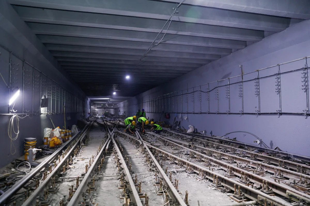 Metronun "Həzi Aslanov" stansiyasının dalanında əsaslı yenidənqurma işləri yekunlaşır