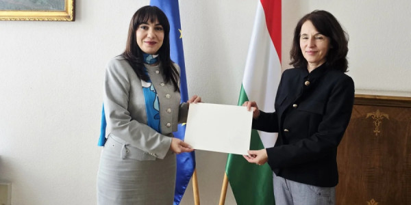 Esmira Cəfərova etimadnaməsinin surətini Macarıstan XİN-ə təqdim edib
