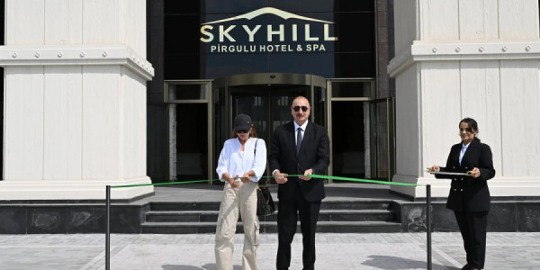 Prezident İlham Əliyev Şamaxıda "Pirqulu Park" hotelinin açılışında iştirak edib