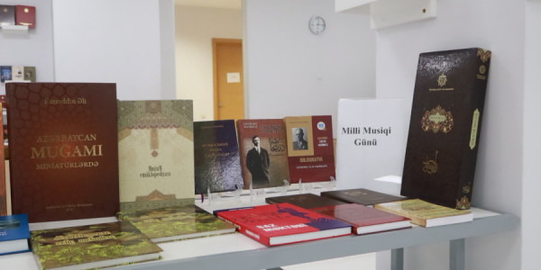 Mərkəzi Elmi Kitabxanada Milli Musiqi Gününə həsr olunmuş sərgi açılıb